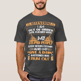 Camiseta Atención de citas divertidas de Lineman