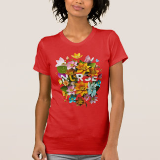 Camiseta Atención de salud floreciente - Tributo floral a e