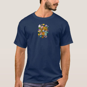 Camiseta Atención de salud floreciente - Tributo floral a e