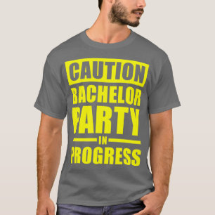 Camiseta Atención despedida de soltero Diversión divertida