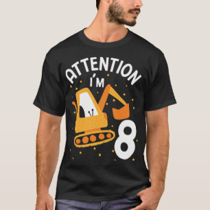 Camiseta Atención Im 8 Camión arte ropa de yoga divertida