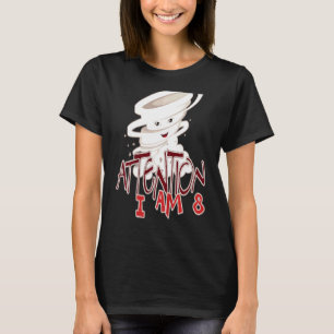 Camiseta Atención Infantil Soy 8 Tornado Boys Twister Dos A