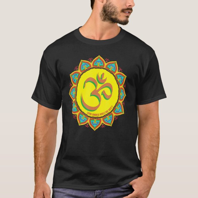 Camiseta Atención Om Ohm Mandala Budismo Yoga Meditación (Anverso)