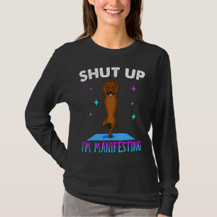 Camiseta Atención Para Mujeres Yoga Perro Zen Meditación