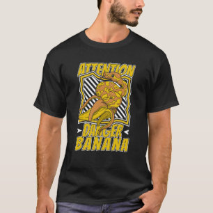 Camiseta Atención Peligro para el dueño de serpiente banane