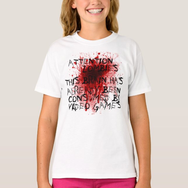 Camiseta Atención zombis (Anverso)