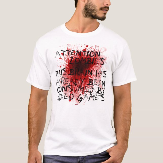 Camiseta Atención zombis (Anverso)