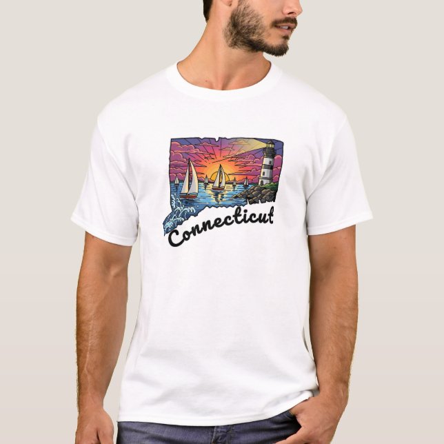 Camiseta Atentado de estilo de tatuaje de estado de Connect (Anverso)