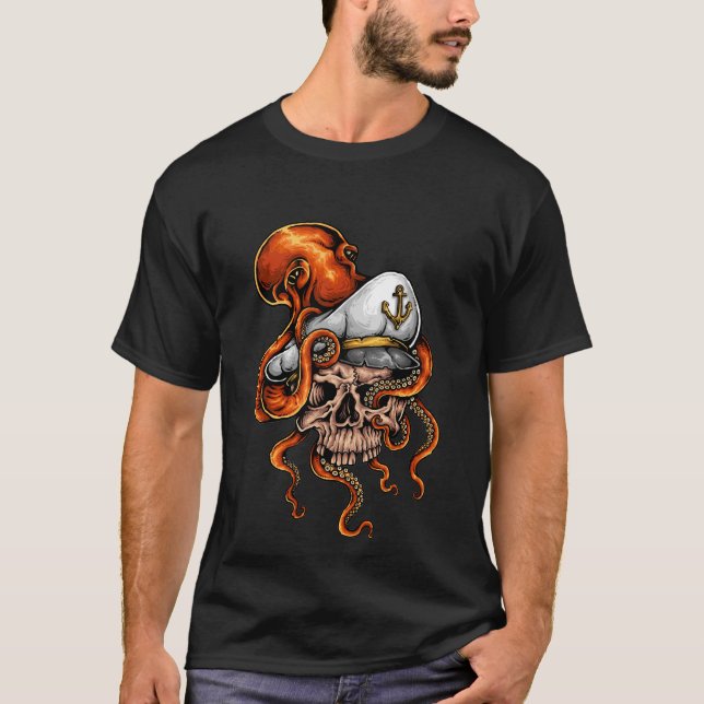 Camiseta Atentado Octopus Capaz De Burlar Náutico (Anverso)
