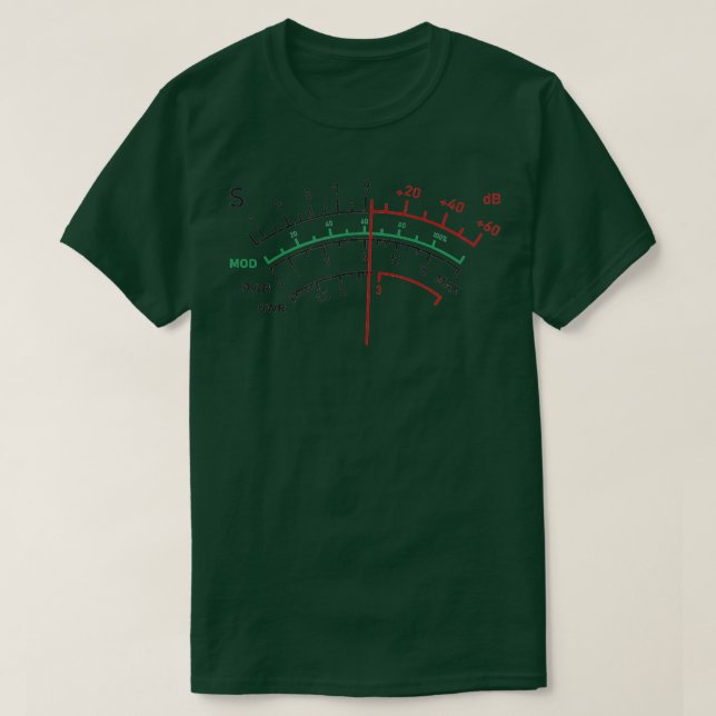 Camiseta Atentado SWR Meter Amateur Ham Radio TShirt (Diseño del anverso)