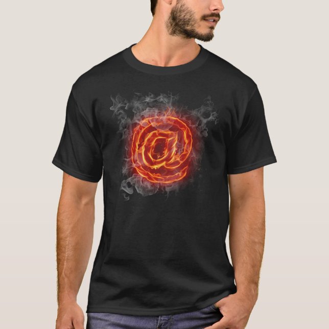 Camiseta Ateo - A ardiendo @ (Anverso)