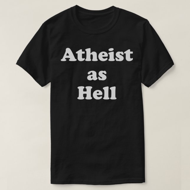 Camiseta Ateo como infierno (Diseño del anverso)