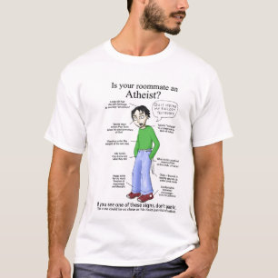 Camiseta Ateo del compañero de cuarto