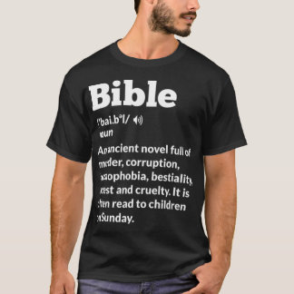 Camiseta Ateo divertido AntiReligión Ateísmo Biblia familia