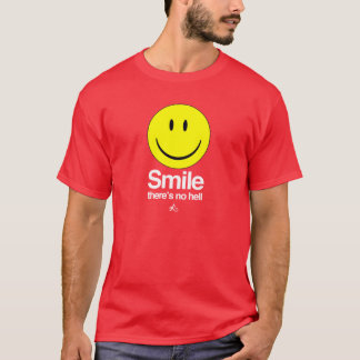Camiseta Ateo - la sonrisa allí no es ningún infierno