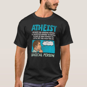 Camiseta Ateo Porque Dios Se Envía A Sacrificar H