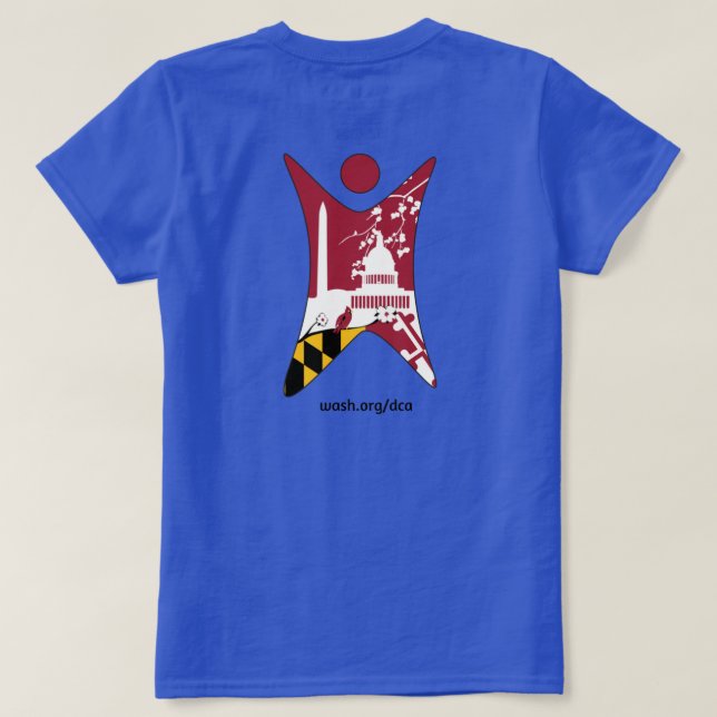 Camiseta Ateos, escépticos y humanistas de la región de DC (Reverso del diseño)