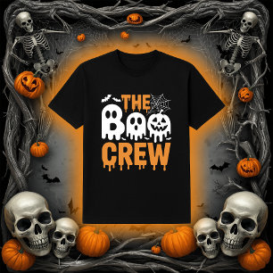 Camiseta Aterrador Goteo The Boo Crew Fantasmas y Calabaza 