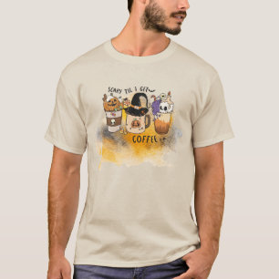 Camiseta Aterrador hasta que me tome un café - Tazas y tazo