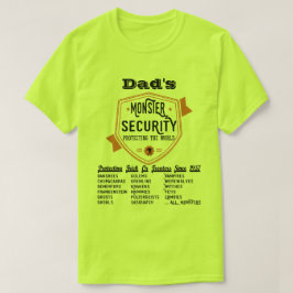 Camiseta Aterrador monstruo seguridad divertida Halloween