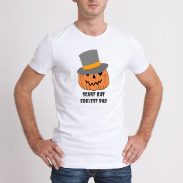 Camiseta Aterrador pero el papá más frío es gracioso Hallow