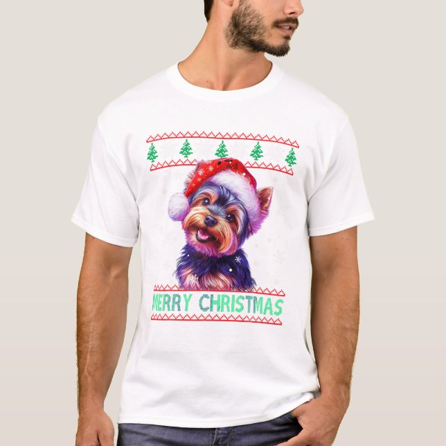 Camiseta Aterrador Santa Hat Ugly Xmas (Anverso)