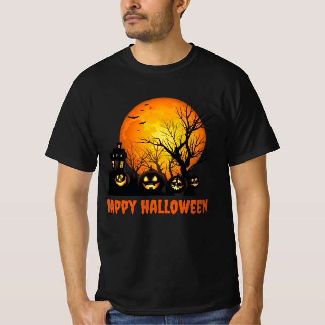 Camiseta aterradora de Halloween para hombres (Anverso)