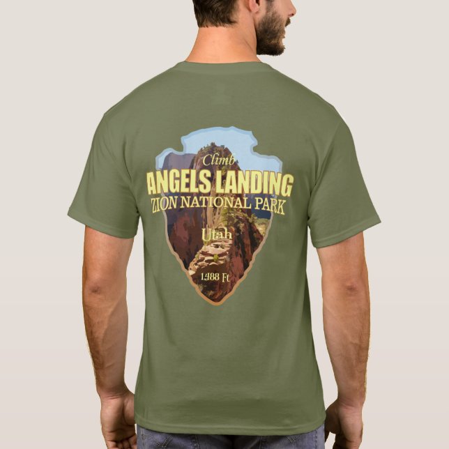 Camiseta Aterrizaje de ángeles (punta de flecha) (Reverso)
