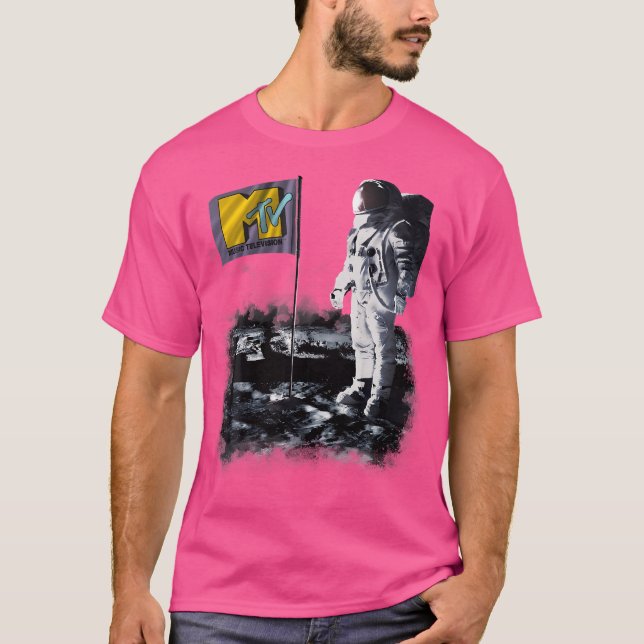 Camiseta Aterrizaje Del Hombre De La Luna Del Espaceman Mtv (Anverso)