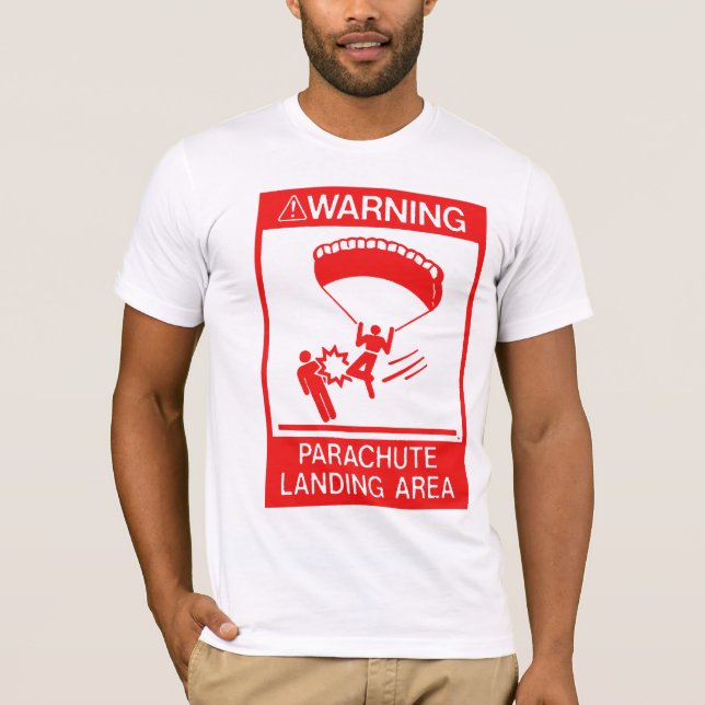 Camiseta Aterrizaje del paracaídas (Anverso)