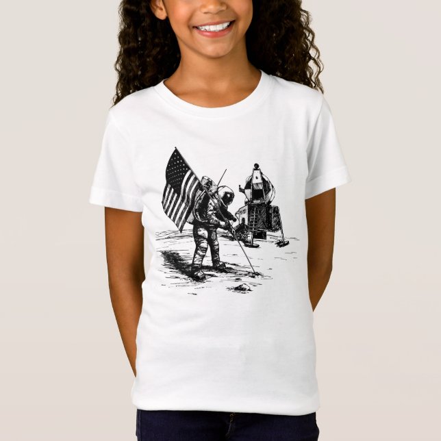 Camiseta Aterrizaje por luna (Anverso)
