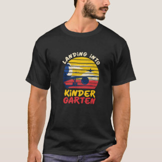 Camiseta Aterrizar En El Jardín De Niños De Vuelta A La Esc