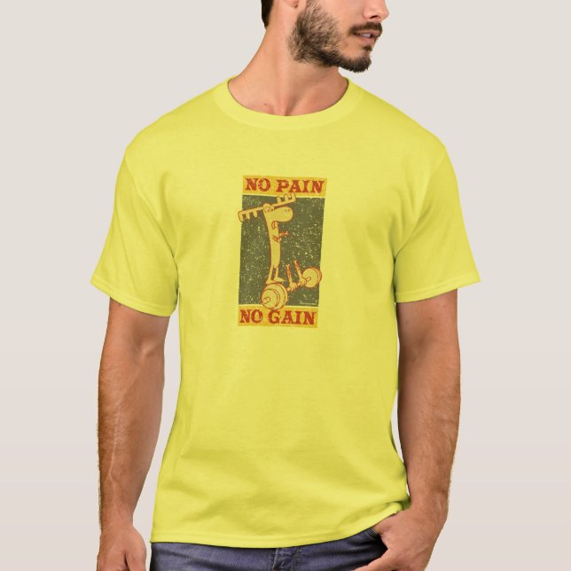 Camiseta Aterronado ningún dolor ningún aumento (Anverso)