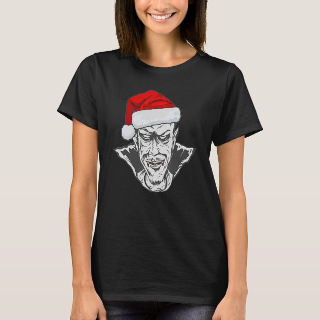 Camiseta Aterroríficos Navidades Horror Feliz Vampiro navid (Anverso)