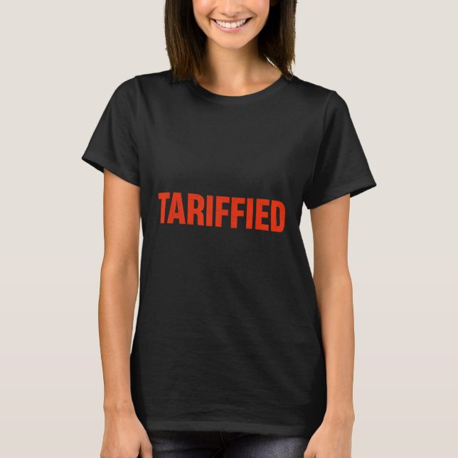 Camiseta Aterrorizado y divertida política (Anverso)