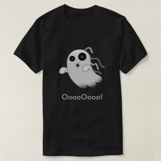 Camiseta aterrorizante de la emoji del fantasma