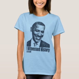 Camiseta Atestigüé historia en la inauguración de Obama