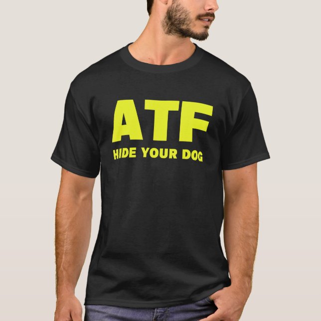 Camiseta ATF Ocultar tu perro (Anverso)