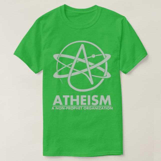Camiseta Atheism A Non Prophet organization  (Diseño del anverso)