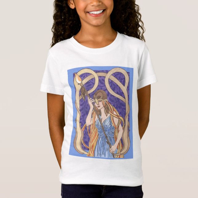 Camiseta Athena observado búho (Anverso)