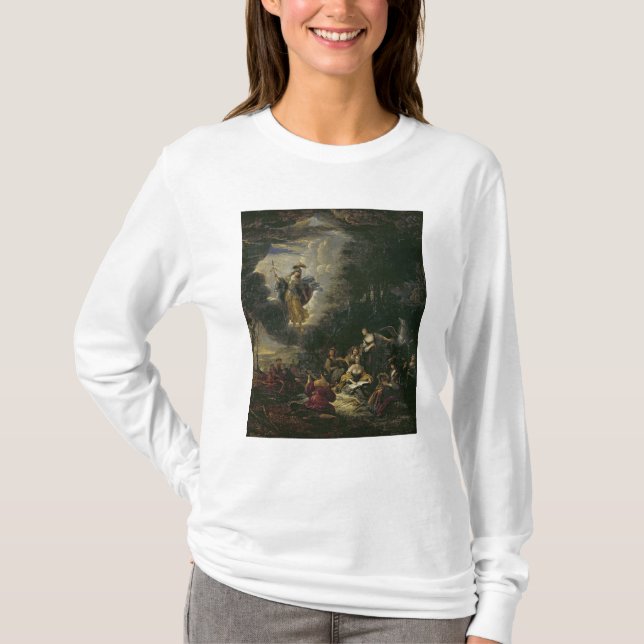 Camiseta Athena que visita las musas (Anverso)
