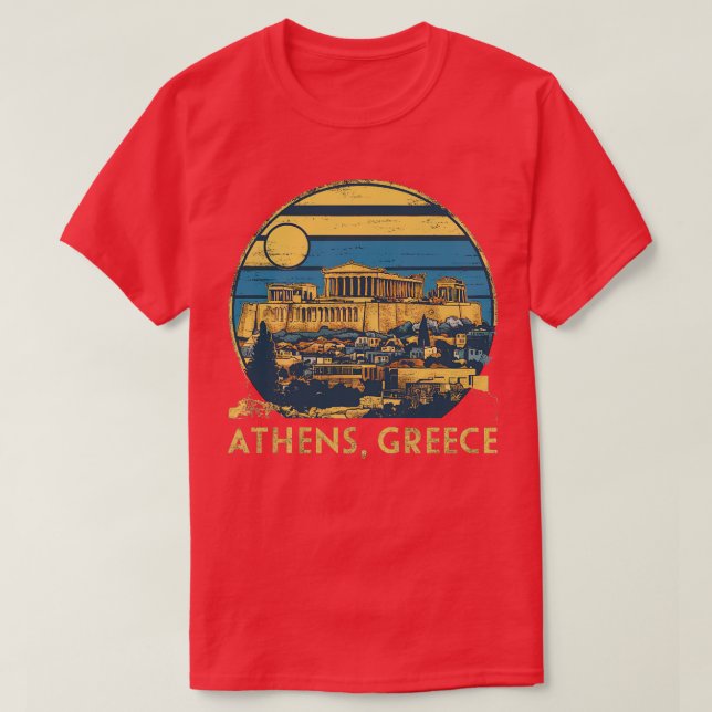 Camiseta athens greece (Diseño del anverso)