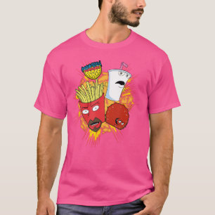 Camiseta ATHF Frylock sacude a Meatwad Explosión Dibujo ani