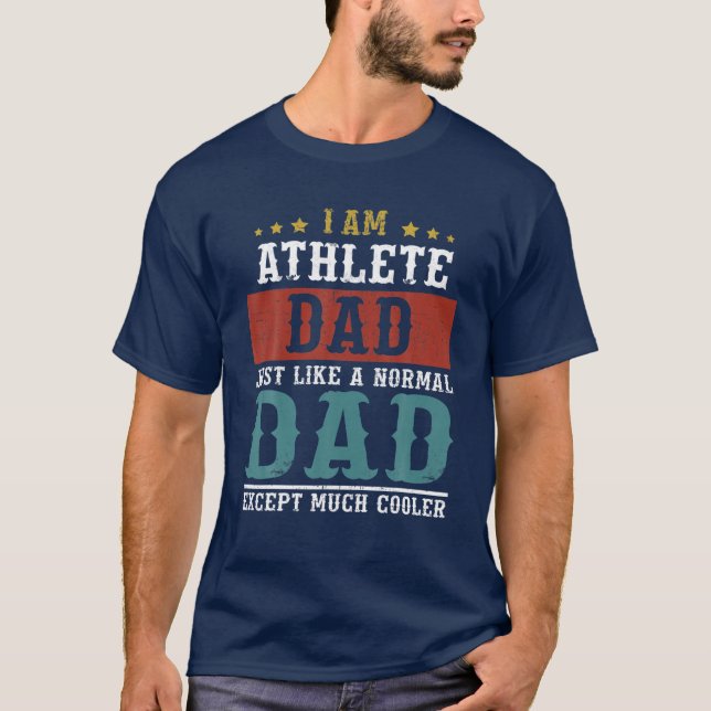 Camiseta ATHLETE DAD Fathers Day Funny Daddy Gift (Anverso)