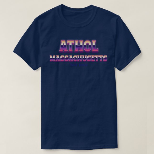 Camiseta Athol Massachusetts (Diseño del anverso)