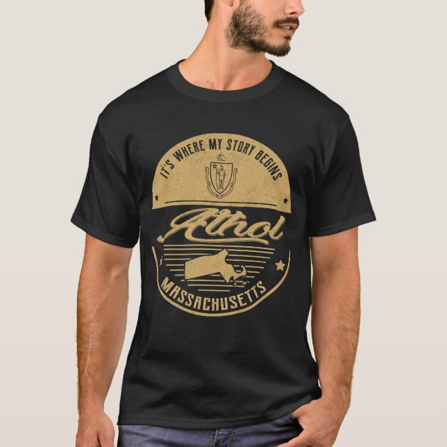 Camiseta Athol Massachusetts It's Where my story (Anverso)