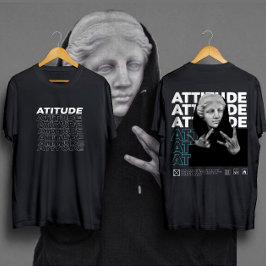 Camiseta ATITUDE Michelangelo estilo gráfico David Classic
