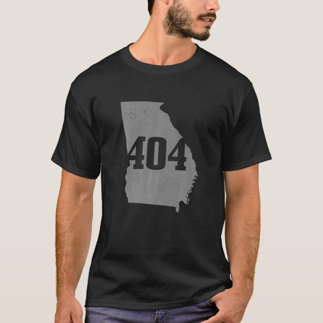 Camiseta Atlanta 404 Area Code Atl Georgia Map State Pride (Anverso)