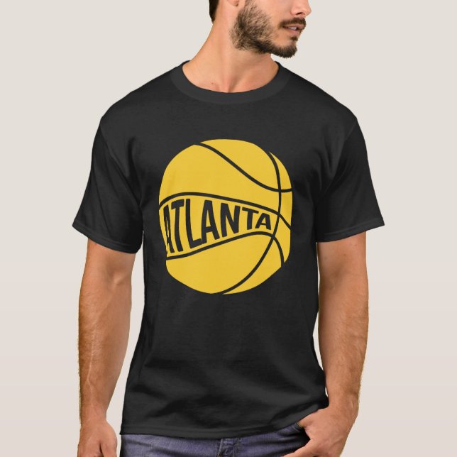 Camiseta Atlanta Basketball Retro City Georgia State B Ball (Anverso)