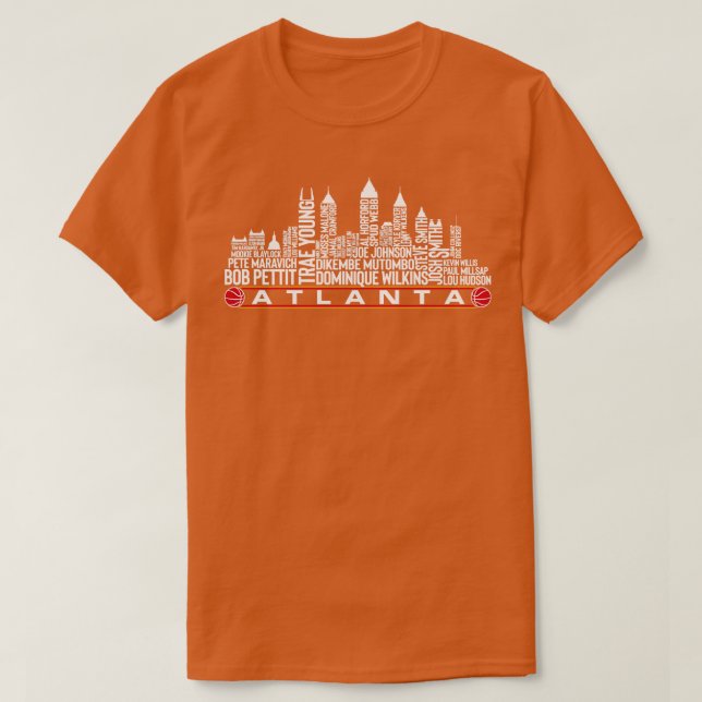 Camiseta Atlanta Basketball Team All Time Legends Atlanta C (Diseño del anverso)